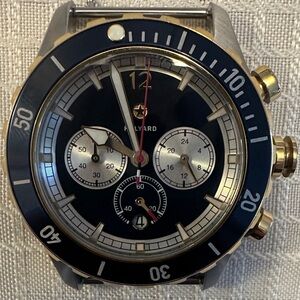 Halyard Black and Gold Chronograph Watch
